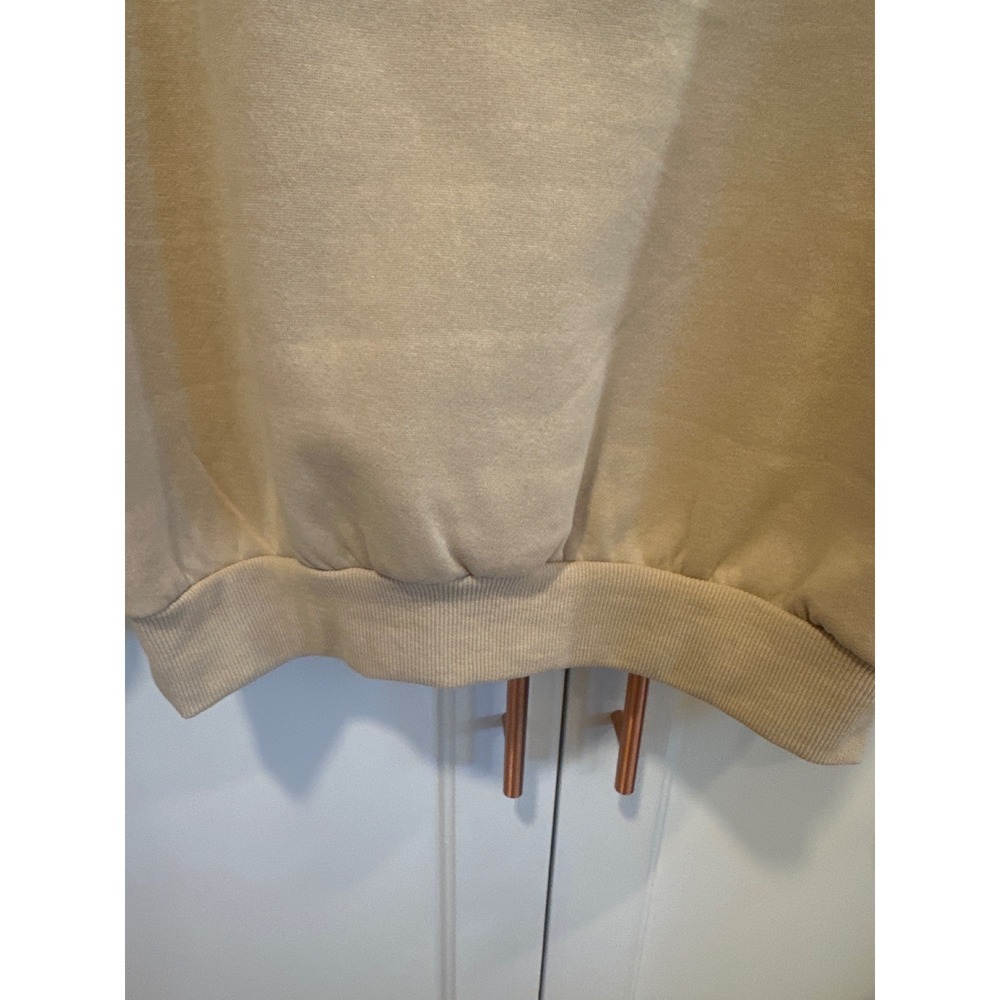 Aeropostale Peanuts Snoopy Charlie Brown Group Hoodie Sweatshirt Size S Tan cozy - Picture 7 of 8